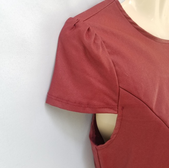 Joyce Leslie Red Bodycon Open Back Dress M - Picture 3 of 8